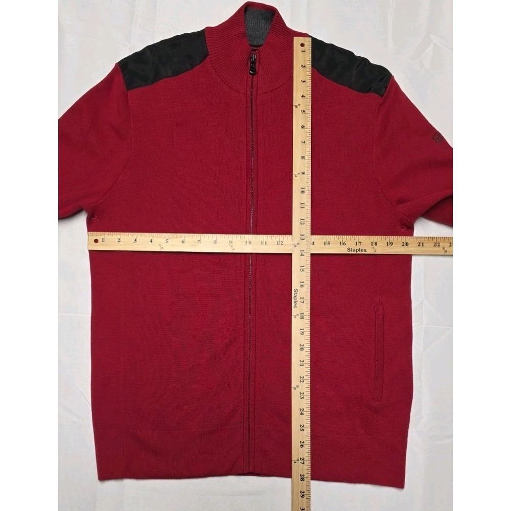 Victorinox Mahale Cardigan Swiss Army Sweater Mens Large Knit Mock Neck Full Zip - Picture 2 of 7